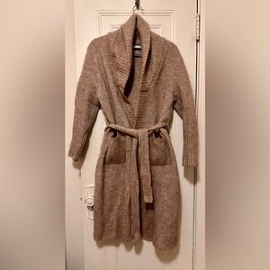 Zara alpaca and wool blend lounge sweater/robe